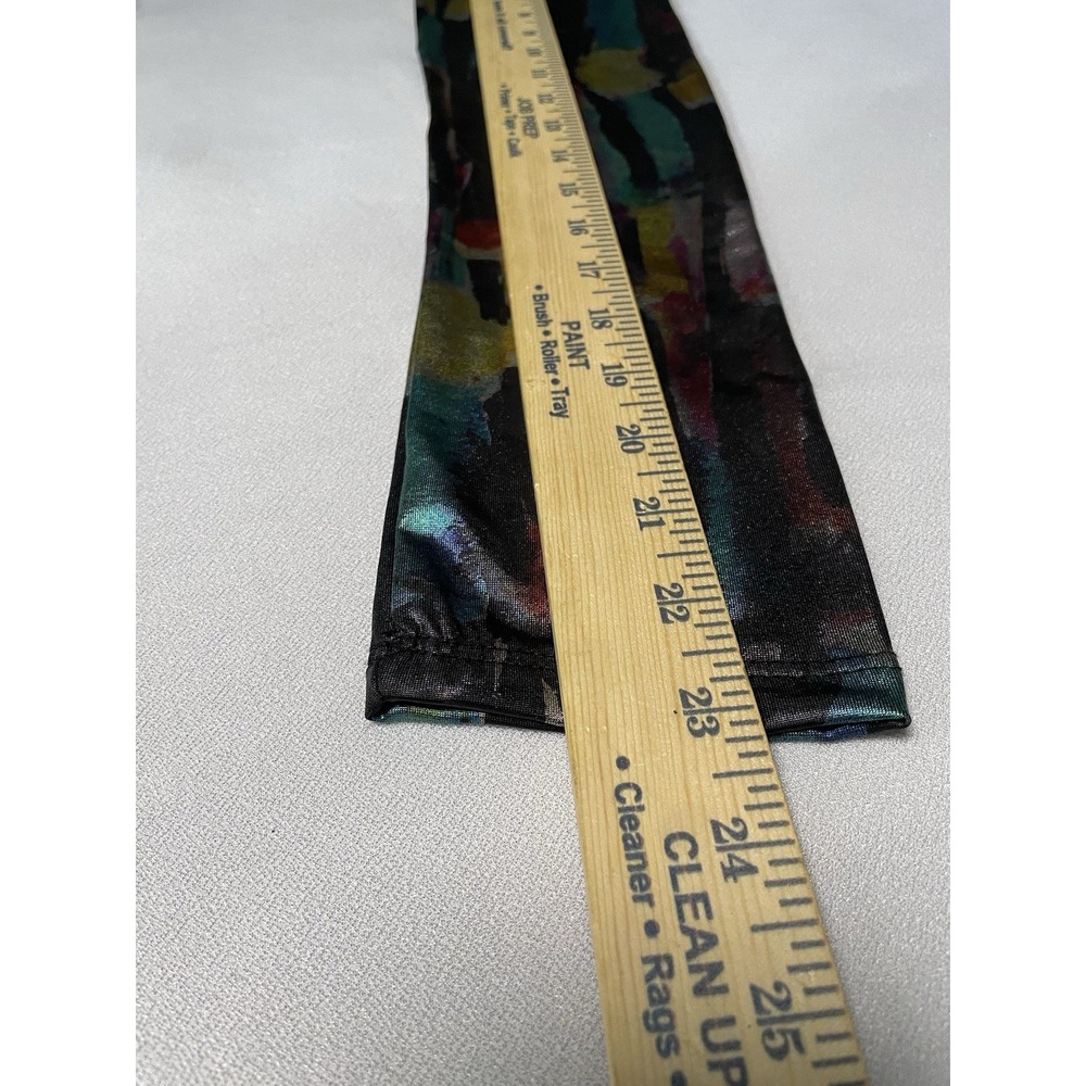 VTG 90's/Y2K Symphony iridescent Multicolor  V neck Bodycon‎ Dress Size Large* - Picture 7 of 8
